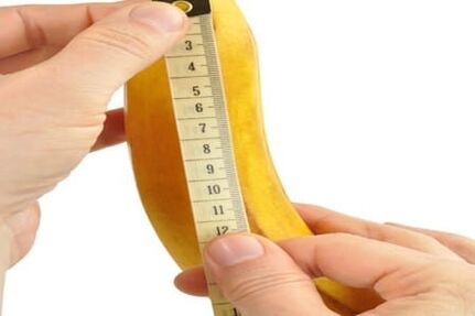 banaanmeting symboliseert penismeting
